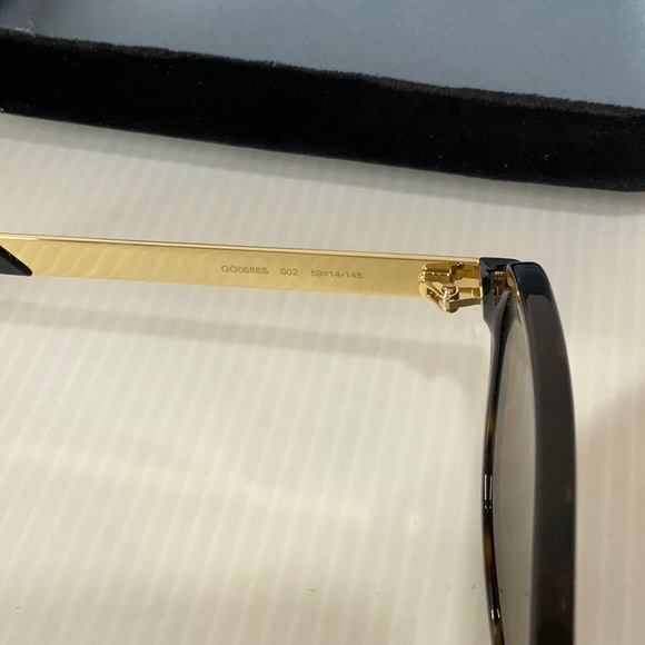 Gucci aviator unisex tortoise sunglasses gg0688s 002 polarized lenses - Picture 6 of 9